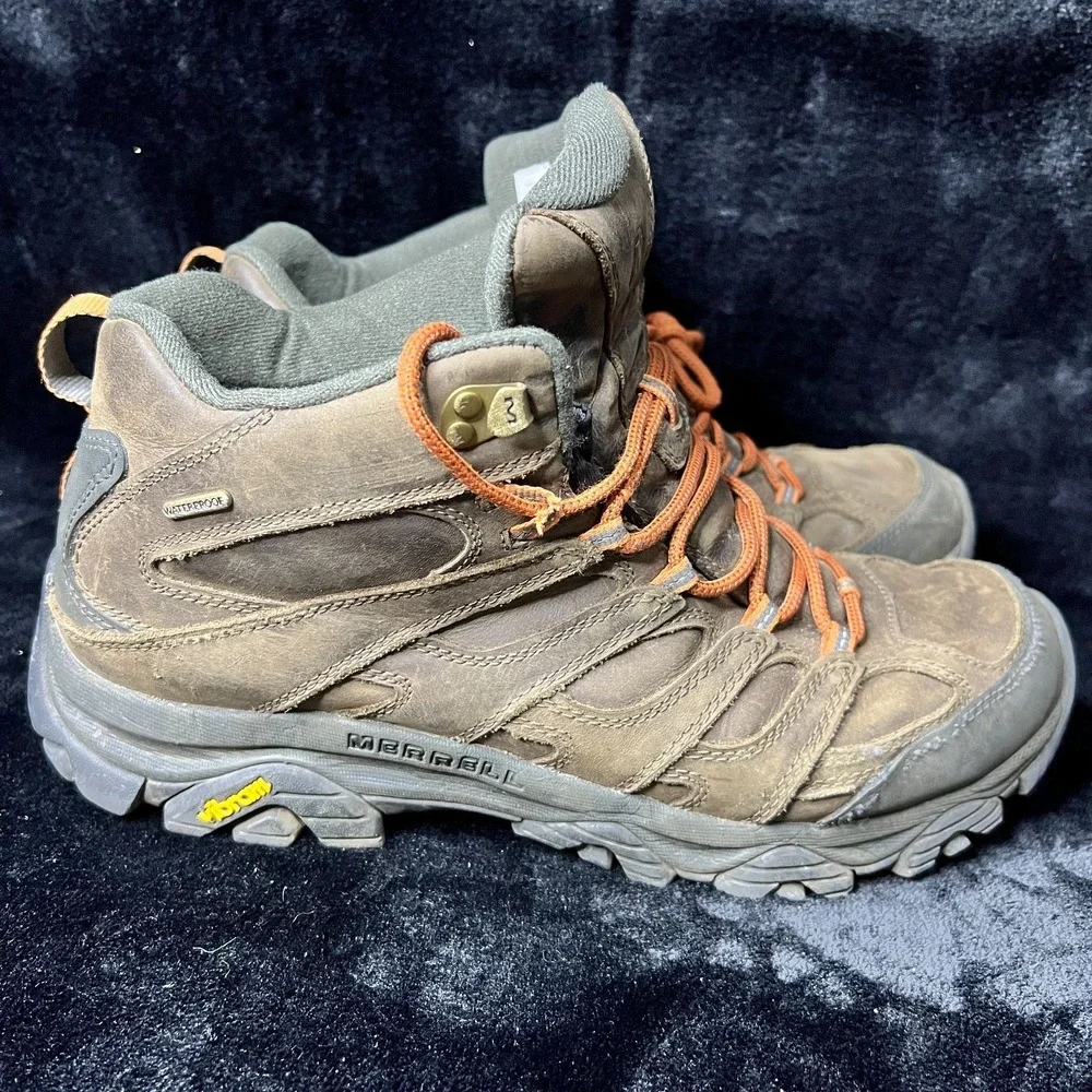 Merrell Moab 3 Prime Mid J035763 Mens 14 Boot Brown Canteen Leather Hiking Boots